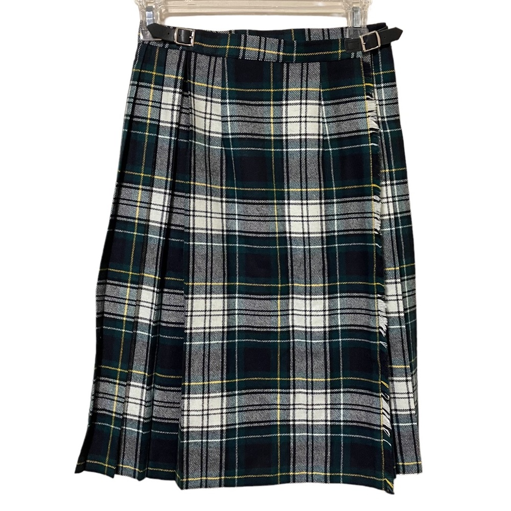 Blarney Wool Blend Irish Plaid Skirt